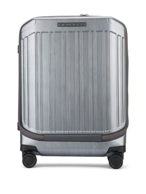 PIQUADRO telescopic handle ribbed trolley