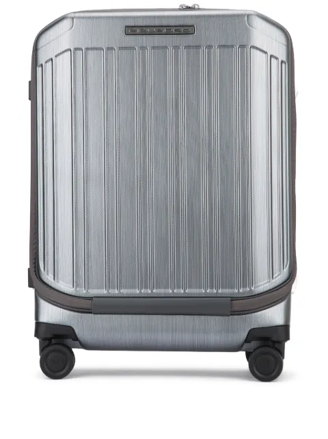 PIQUADRO telescopic handle ribbed trolley