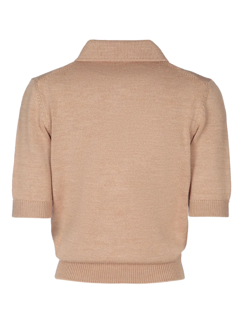 Jacob Cohen Wool Polo Top In Neutral