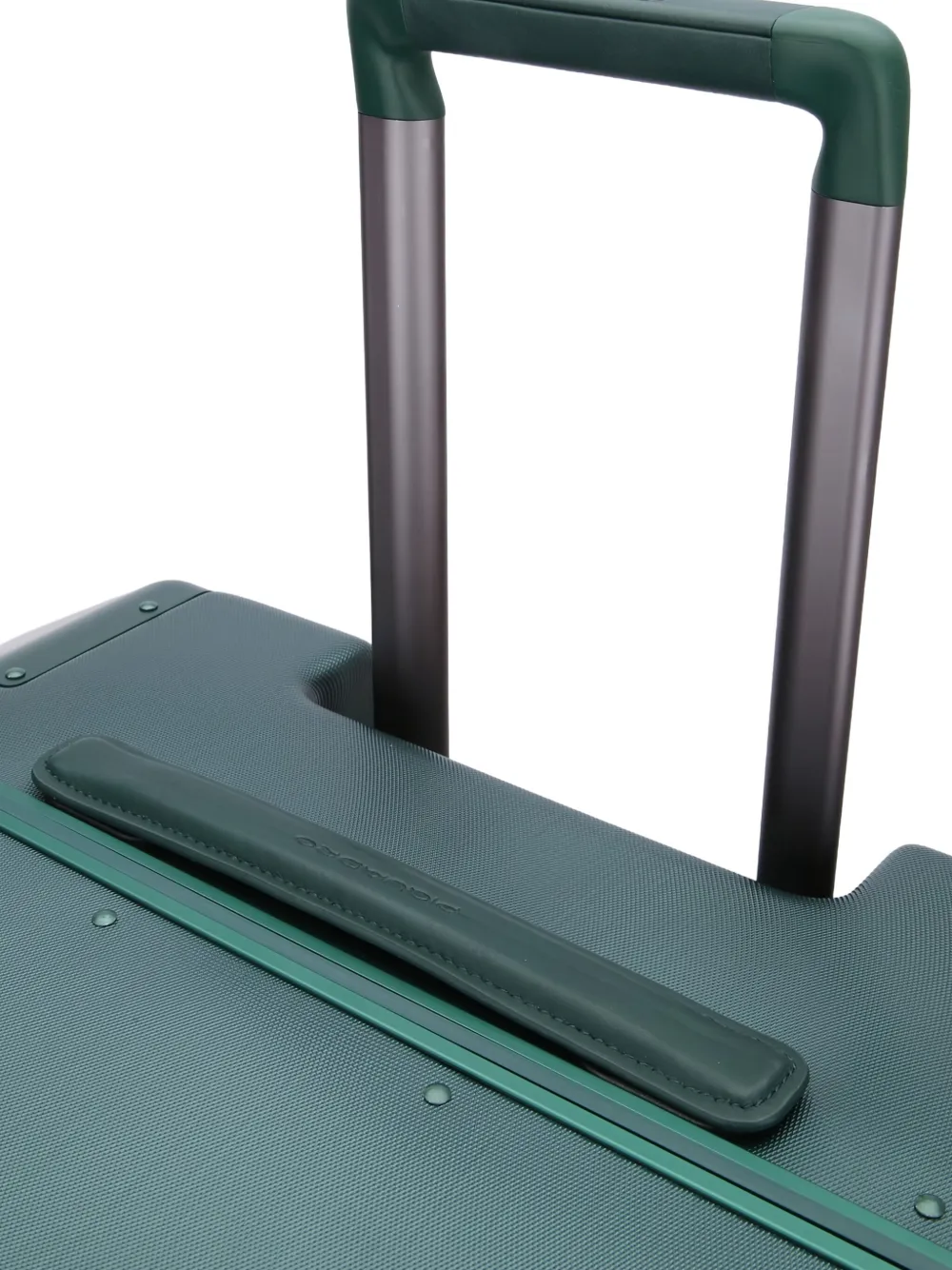 Piquadro Hard Shell Travel Trolley With Four Wheels In Green