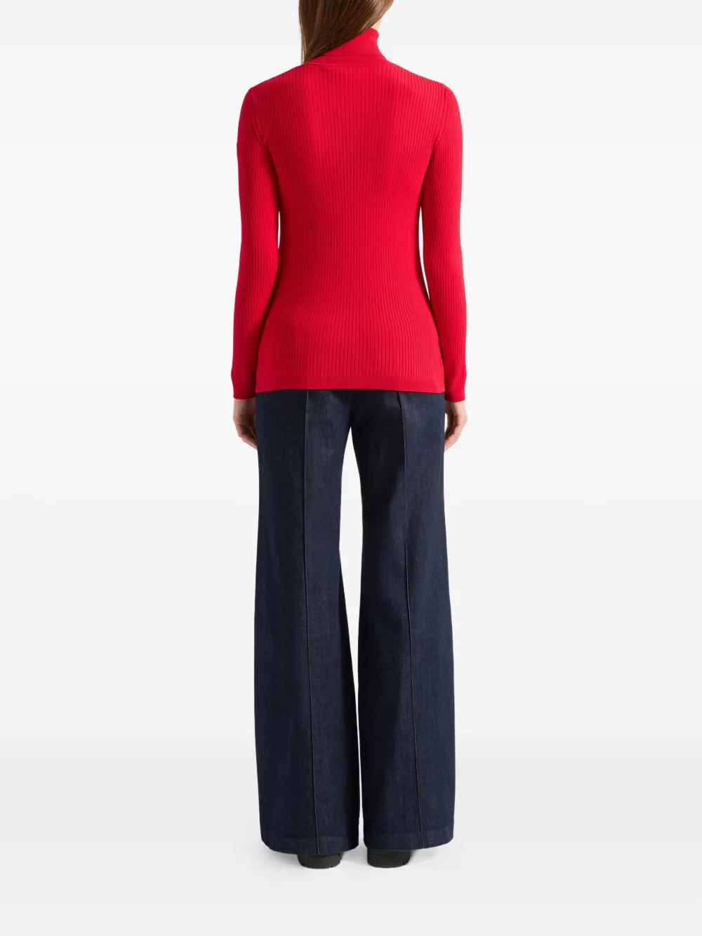 Fusalp Ancelle Ribbed-knit Sweater In Red