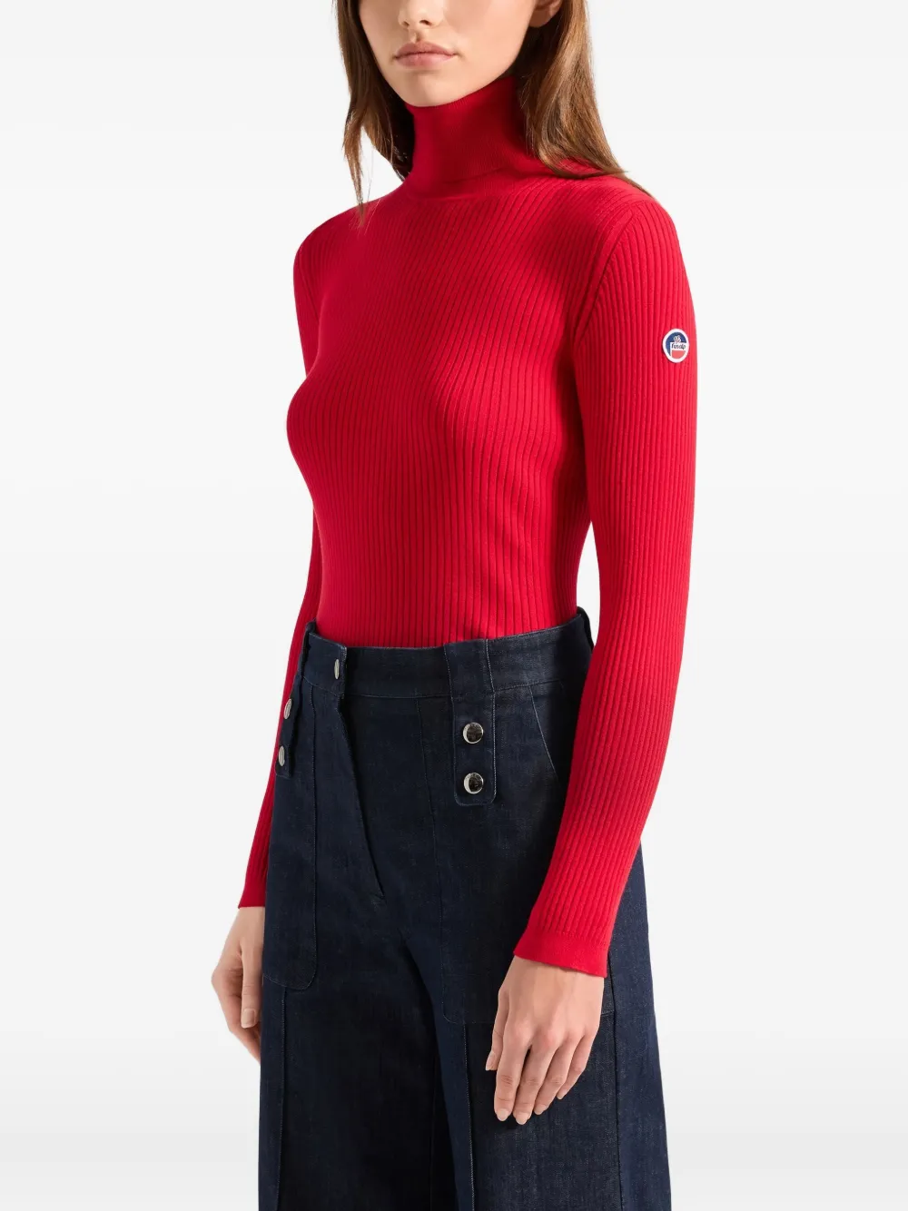 Fusalp Ancelle Ribbed-knit Sweater In Red