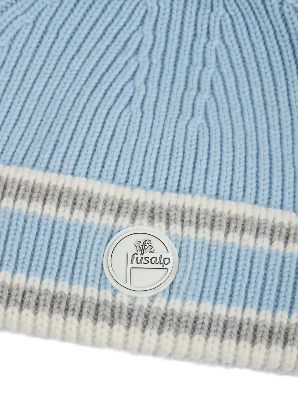 Fusalp Pompom-detail Beanie Hat In Blue