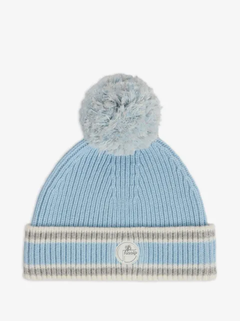 Fusalp pompom-detail beanie hat