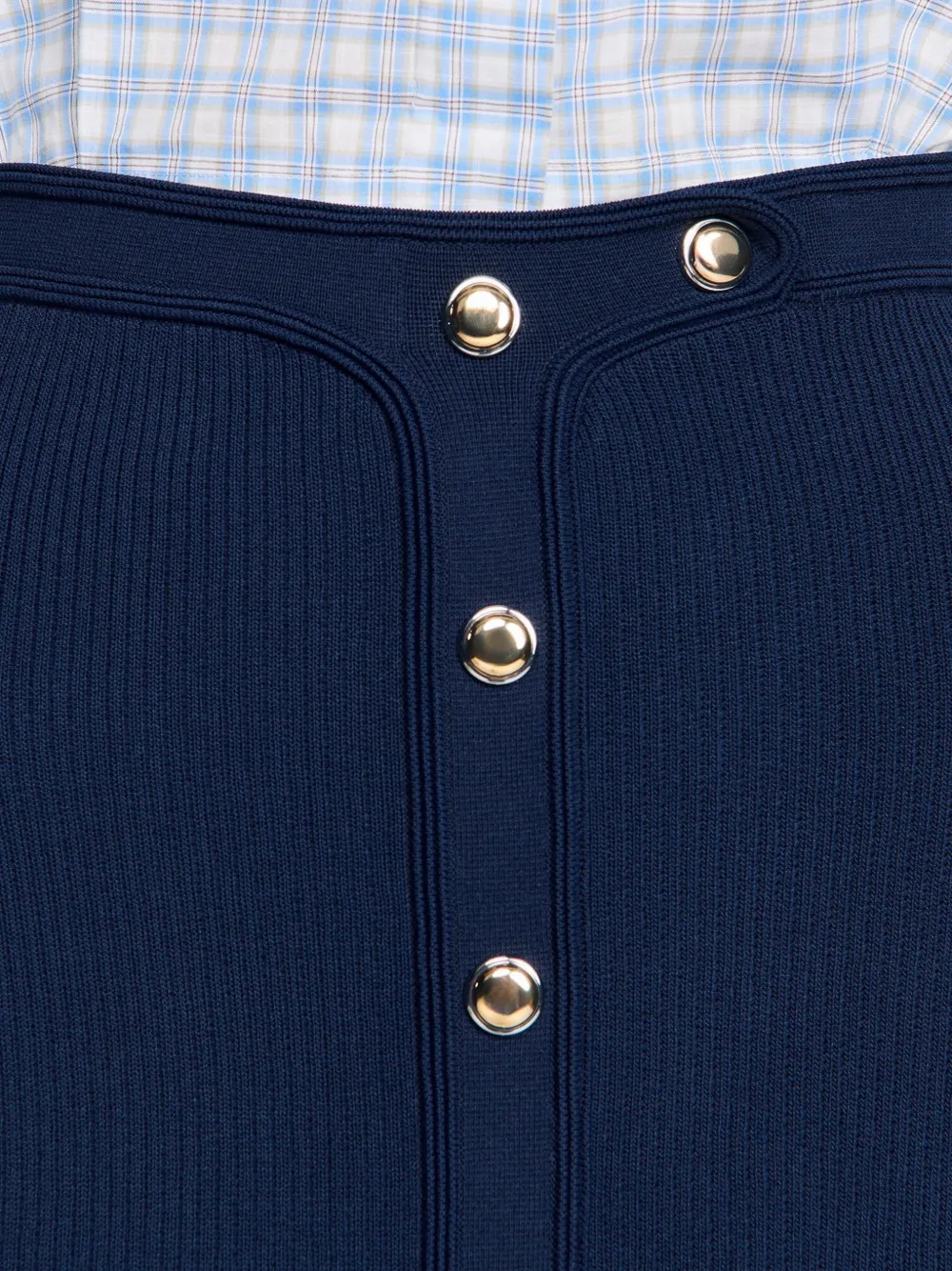 SANDRO Mini-rok met drukknoopsluiting Blauw