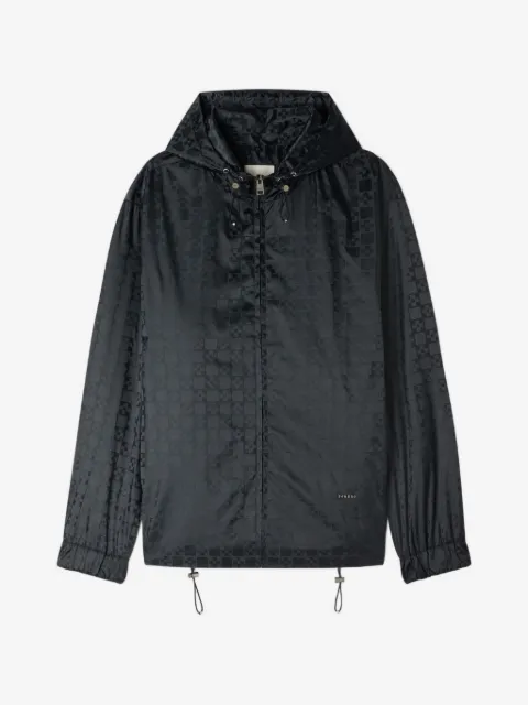 SANDRO square-pattern jacket