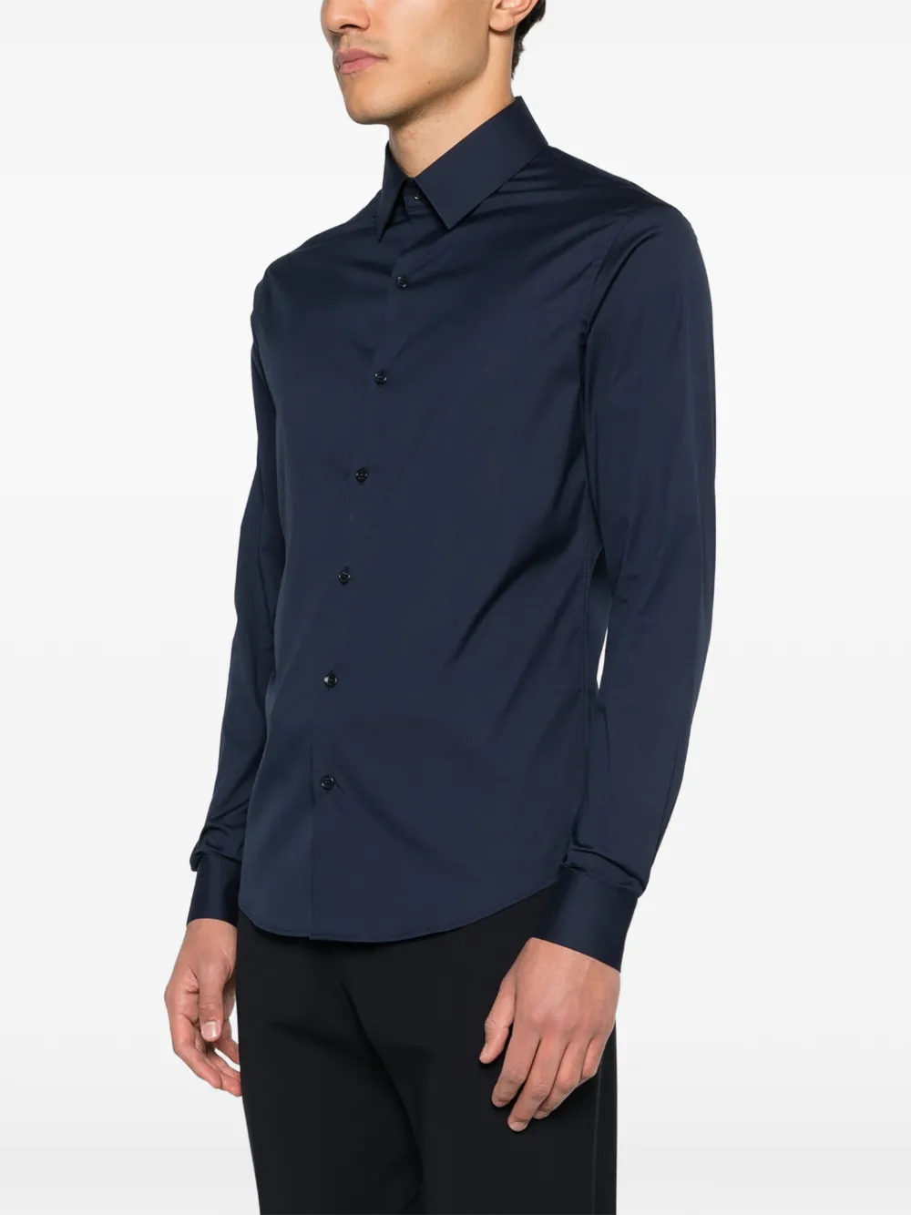  Sandro Seamless Buttoned Shirt - Blue 