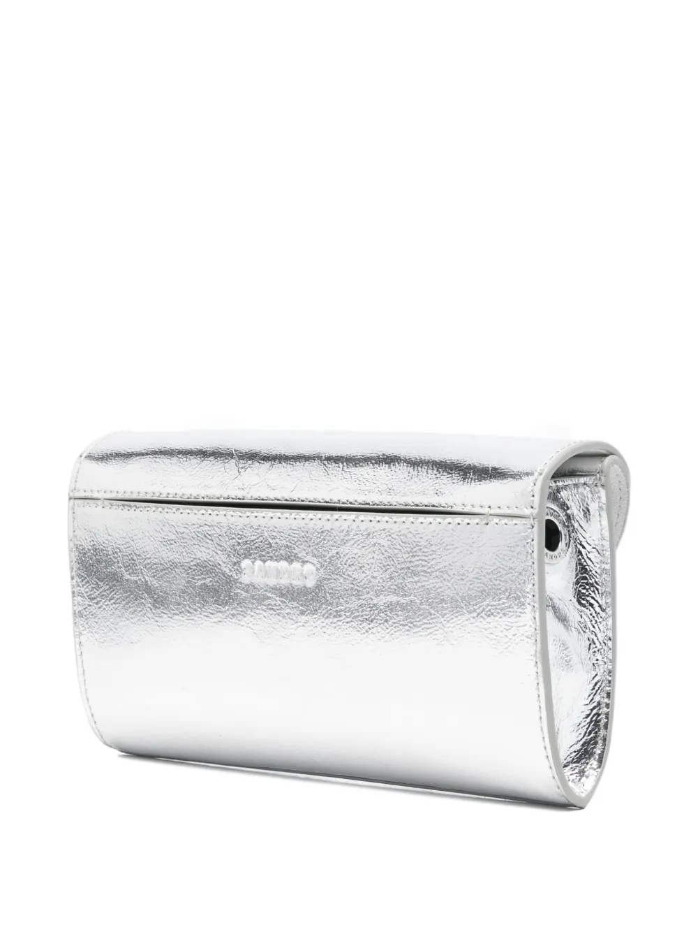  Sandro Small Turn-lock Chain-strap Cross Body Bag - Silver 