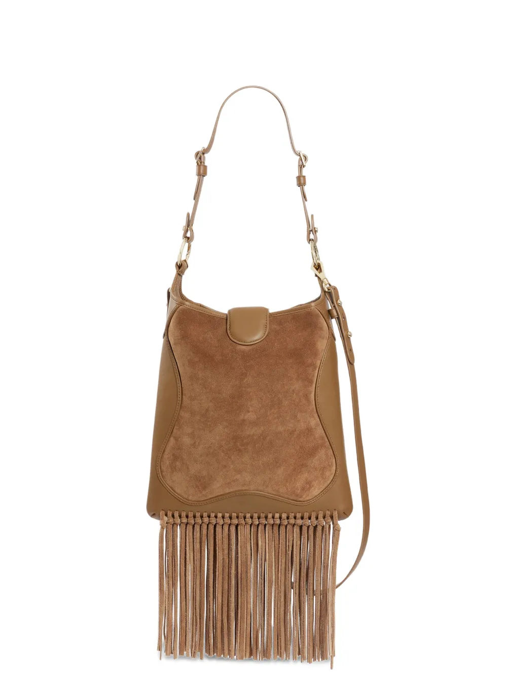  Sandro Fringe Crossbody Bag - Brown 