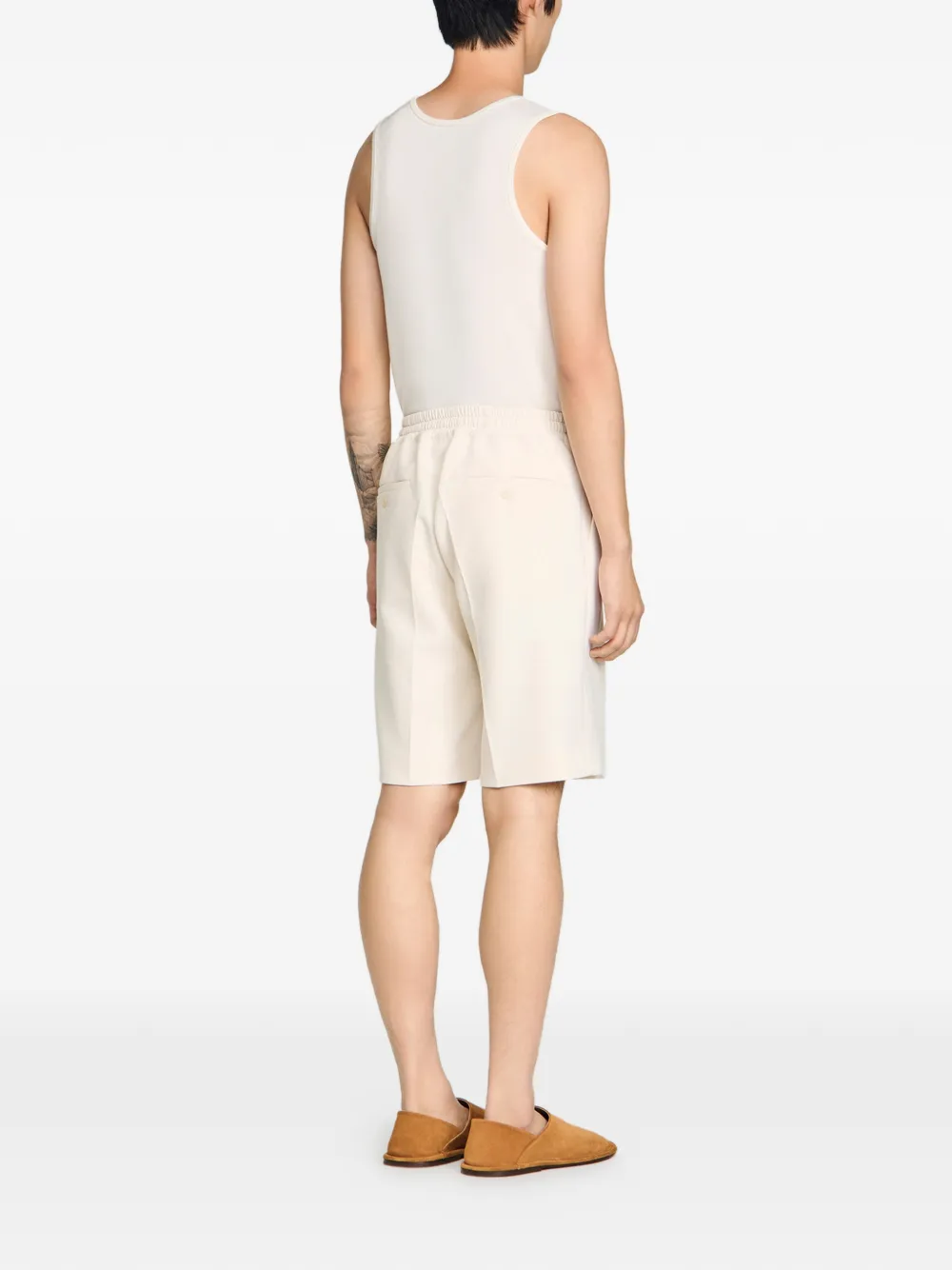  Sandro Drawstring-fastening Bermuda Shorts - Neutrals 
