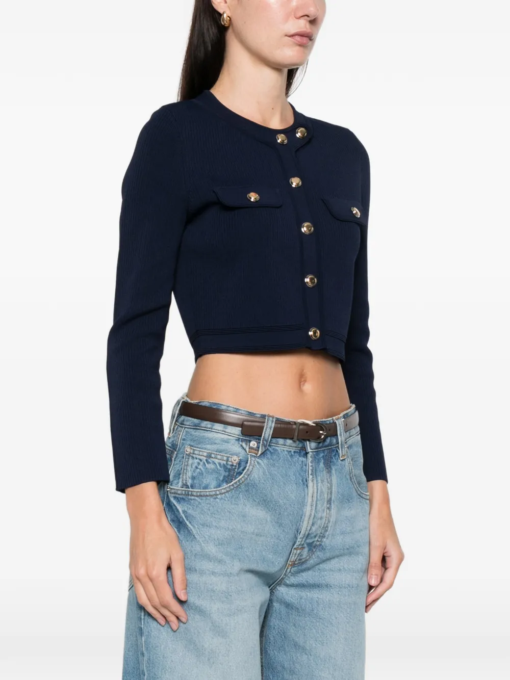  Sandro Front-pocket Cardigan - Blue 