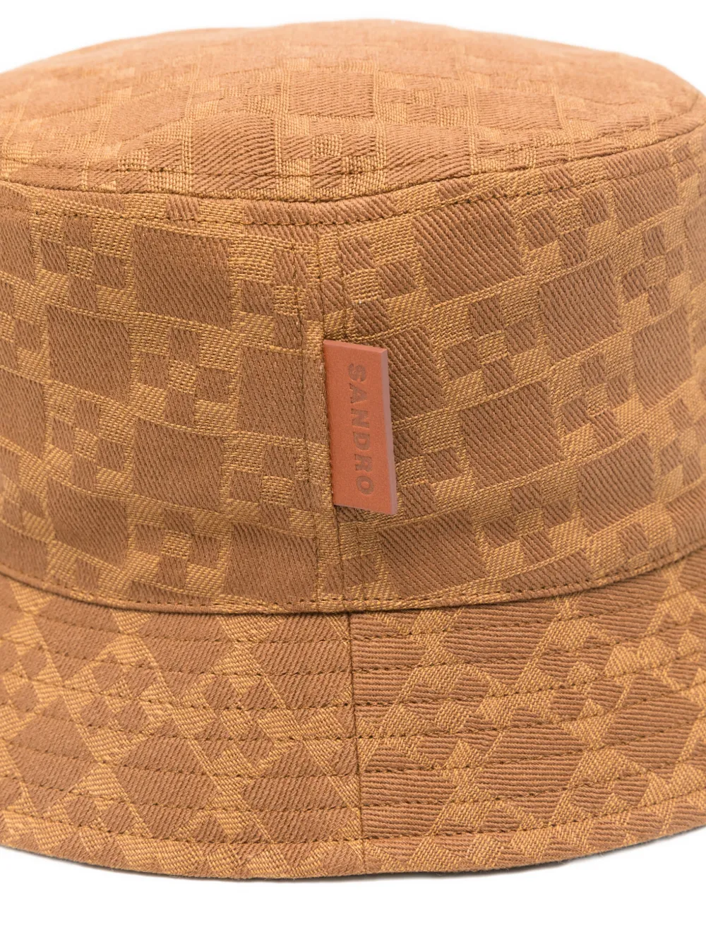  Sandro Textured Bucket Hat - Brown 