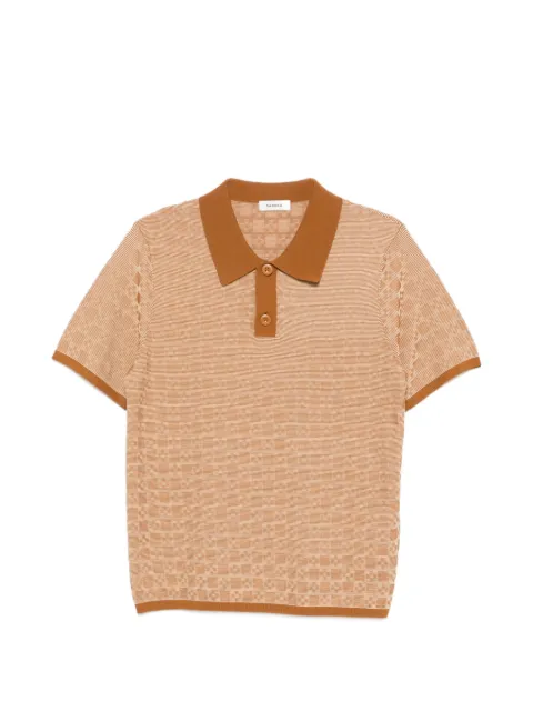 SANDRO patterned polo shirt