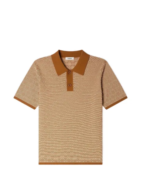 SANDRO patterned polo shirt