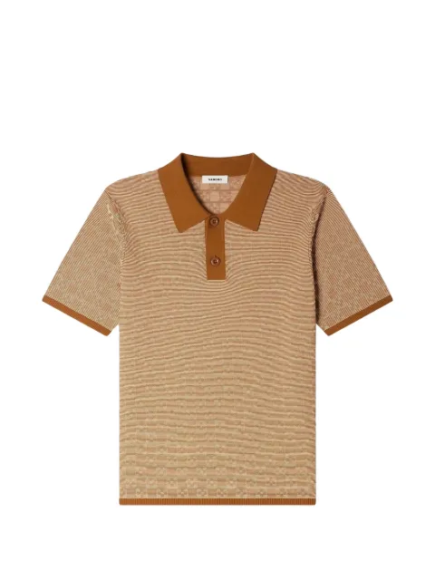 SANDRO patterned polo shirt