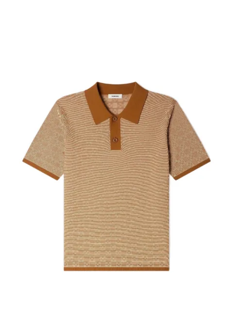 SANDRO square cross polo shirt