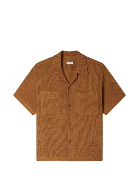 SANDRO openwork mesh shirt