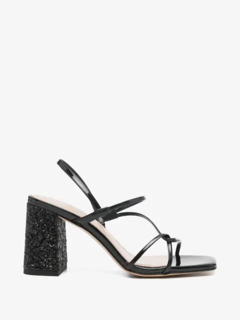 SANDRO glitter heel sandals