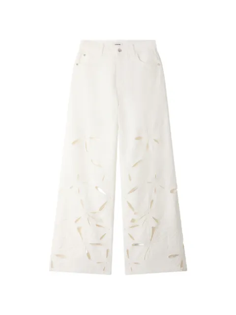 SANDRO jeans anchos con detalle floral