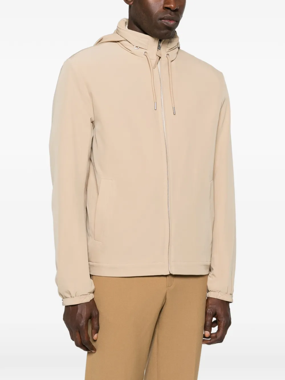  Sandro Hooded Zip-fastening Jacket - Neutrals 