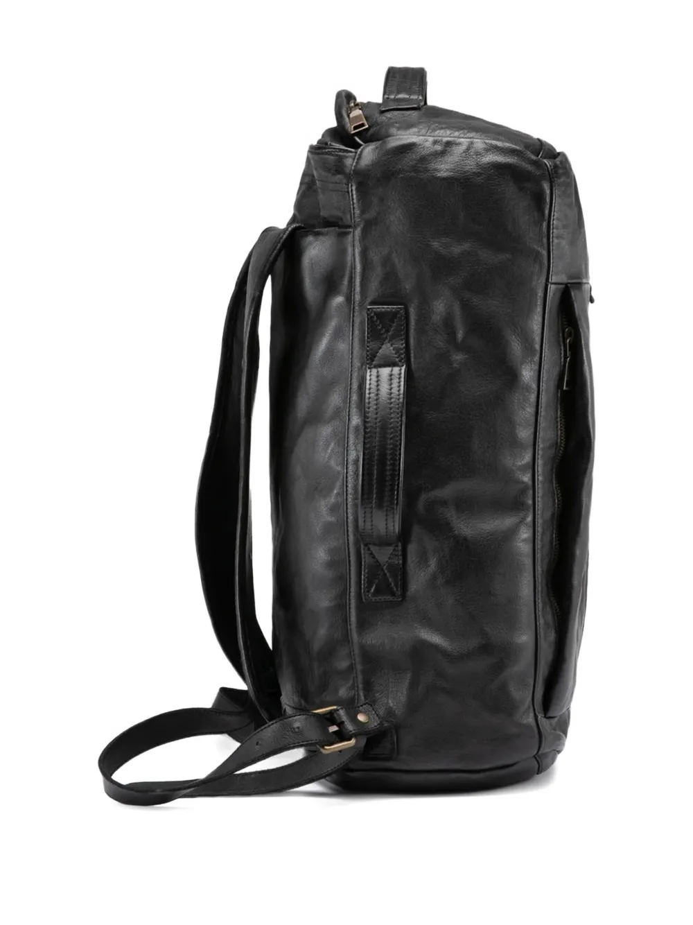 Officine Creative Helmet 052 leren rugzak Zwart