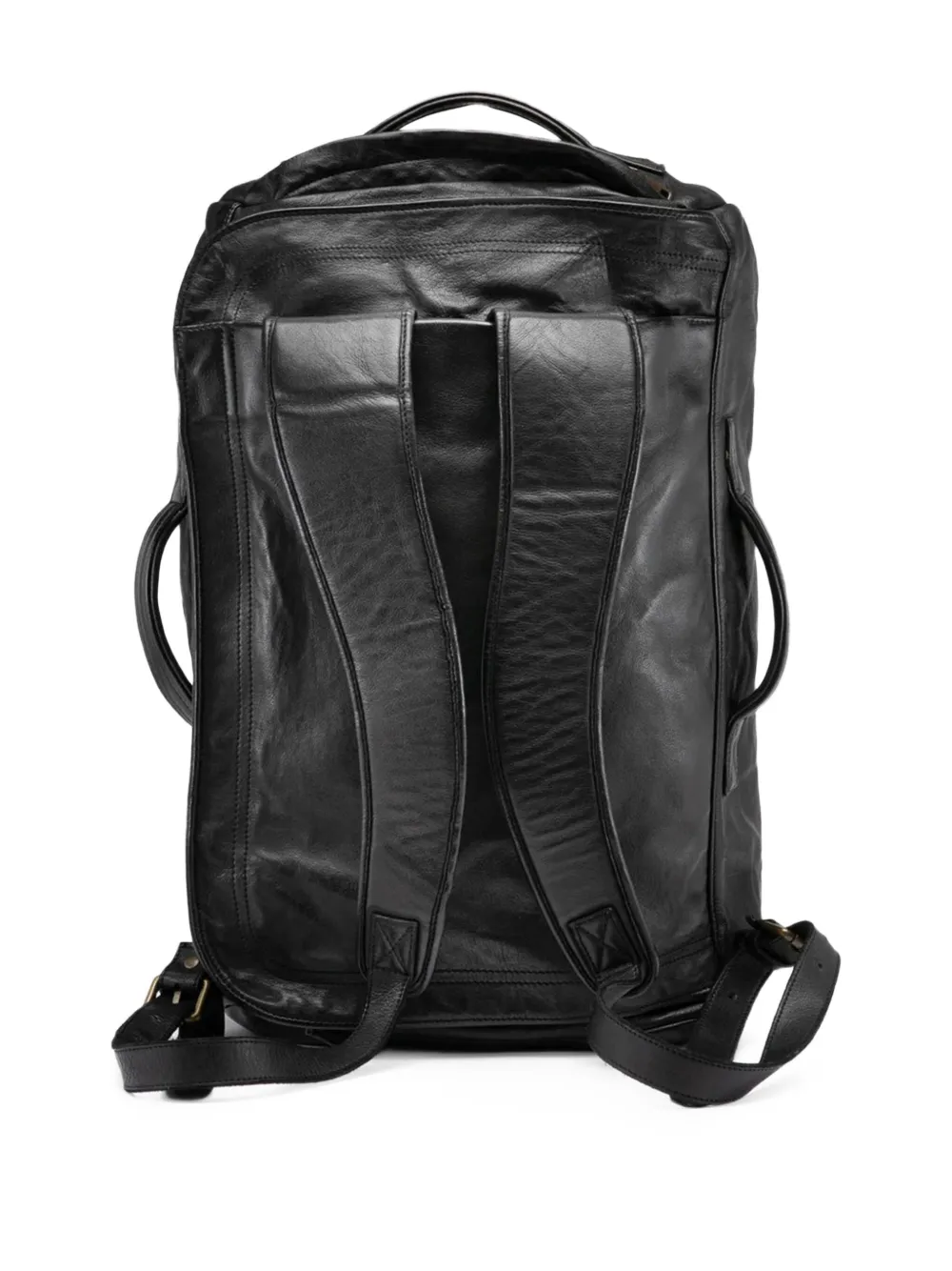 Officine Creative Helmet 052 leren rugzak Zwart