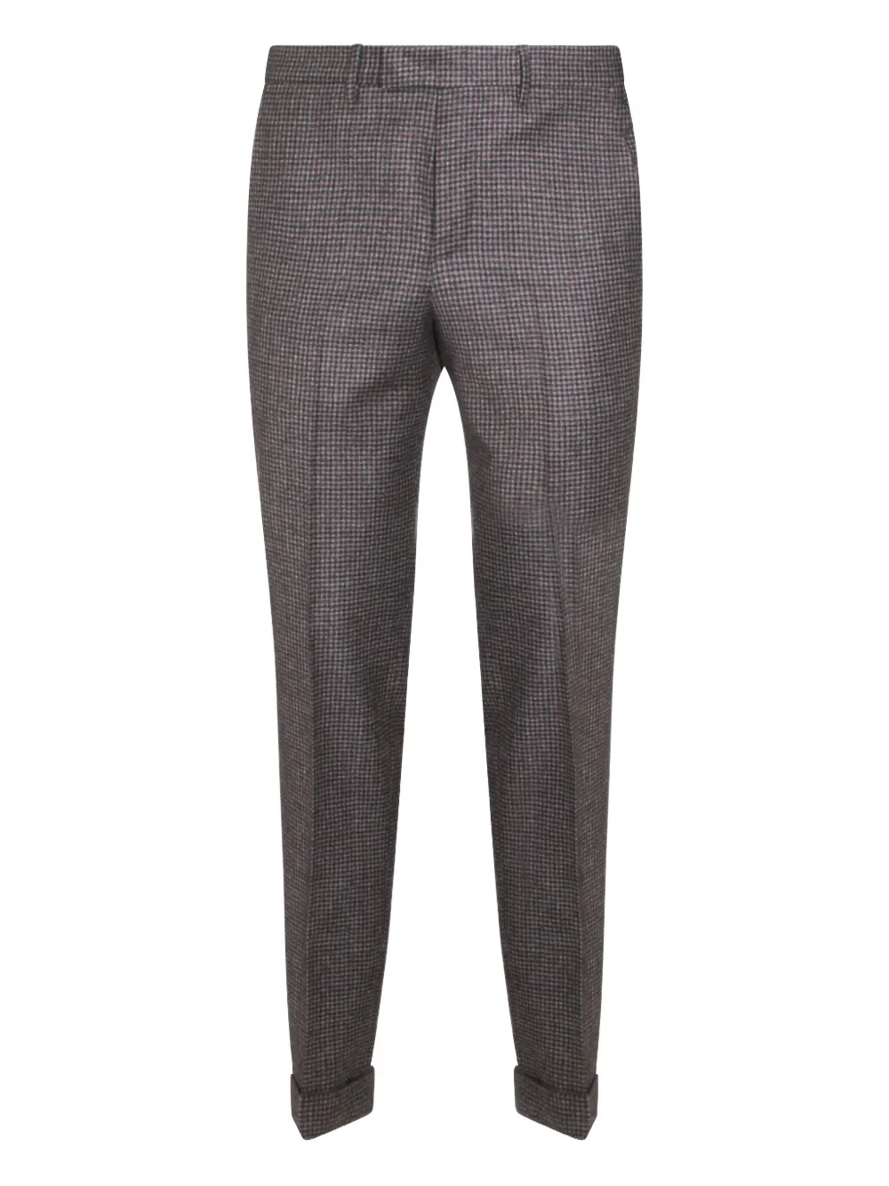 PT Torino cuffed check trousers | Grey | Image 1