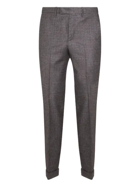 PT Torino cuffed check trousers