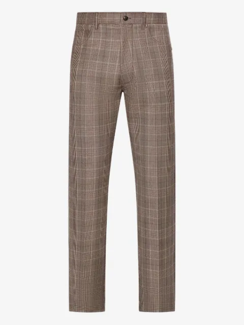 AMIRI check boot-cut trousers