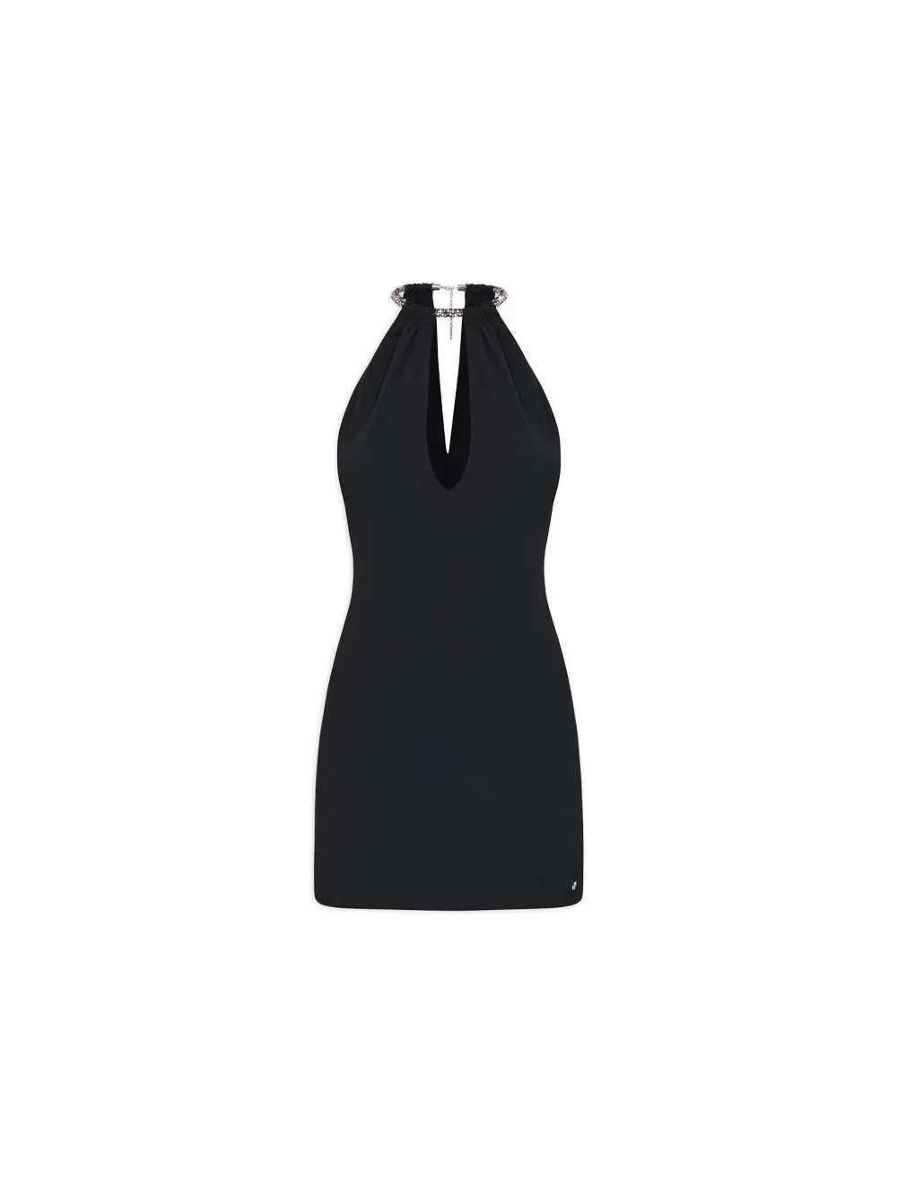 AMIRI rhinestone-embellished mini dress - Zwart