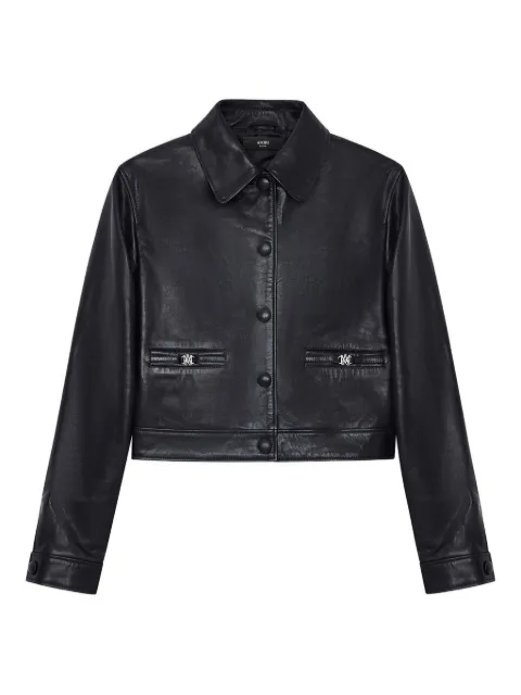 AMIRI buttoned leather jacket