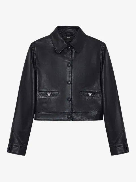AMIRI buttoned leather jacket
