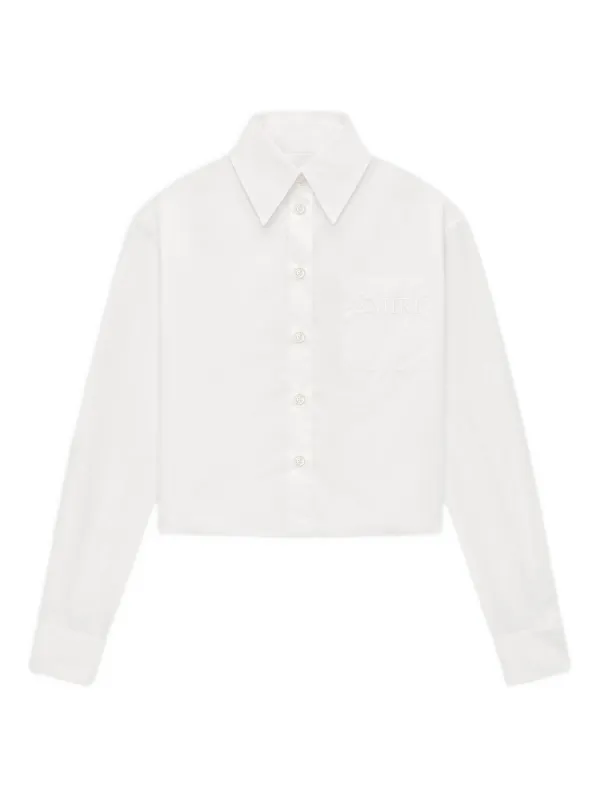 Amiri Pocket Poplin Shirt in White