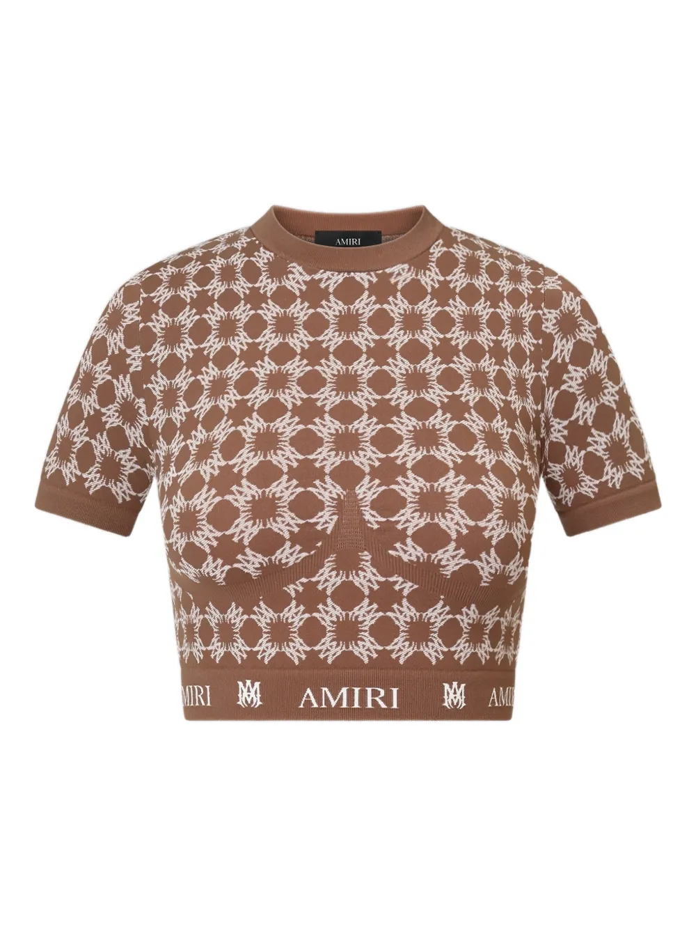 AMIRI Top MA Quad a maniche corte - Marrone