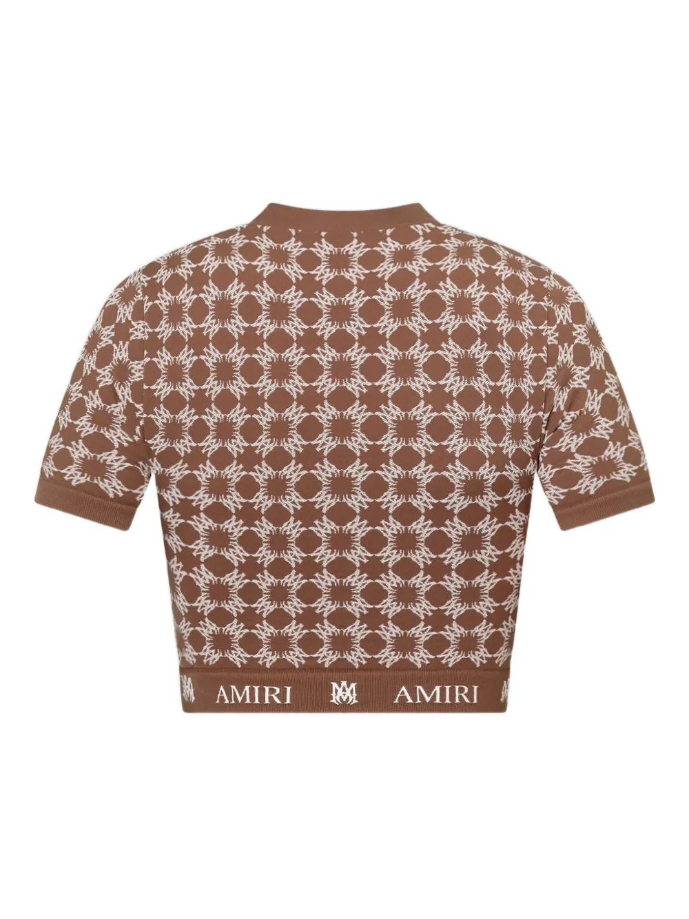  Amiri Ma Quad Seamless Short-sleeve Top - Brown 