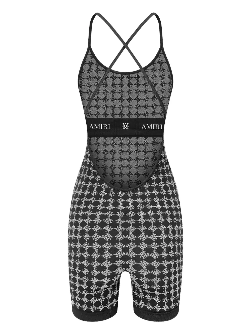  Amiri Ma Quad Seamless Playsuit - Black 