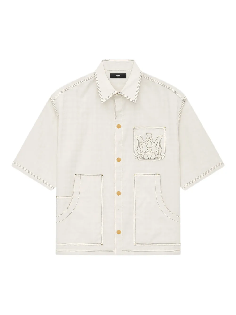 AMIRI Pocket MA Quad Work Hemd - Weiß
