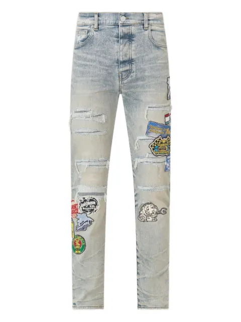 AMIRI patch repair station slim jeans