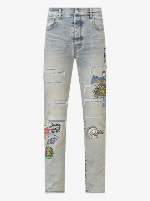 AMIRI patch repair station slim jeans