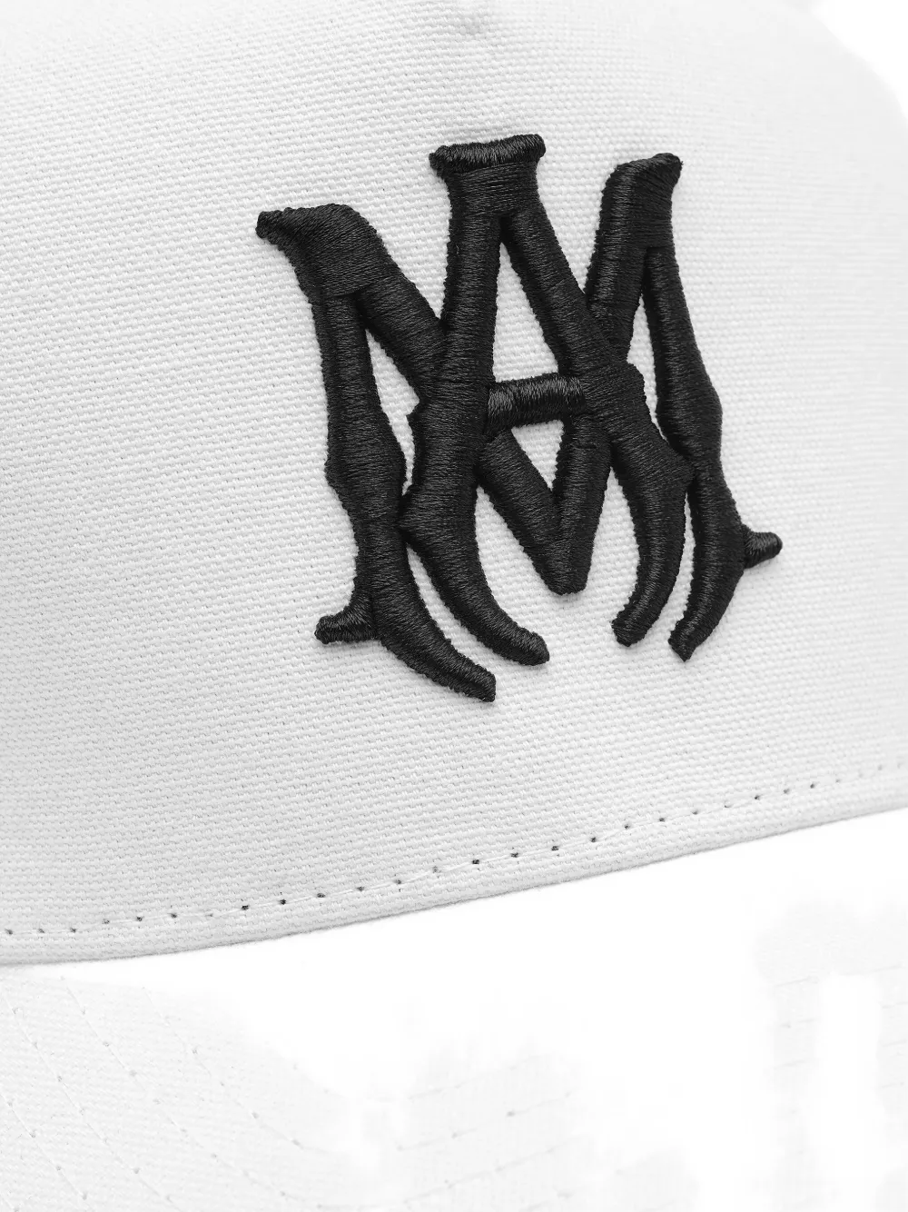 Amiri Embroidered Canvas Hat In White