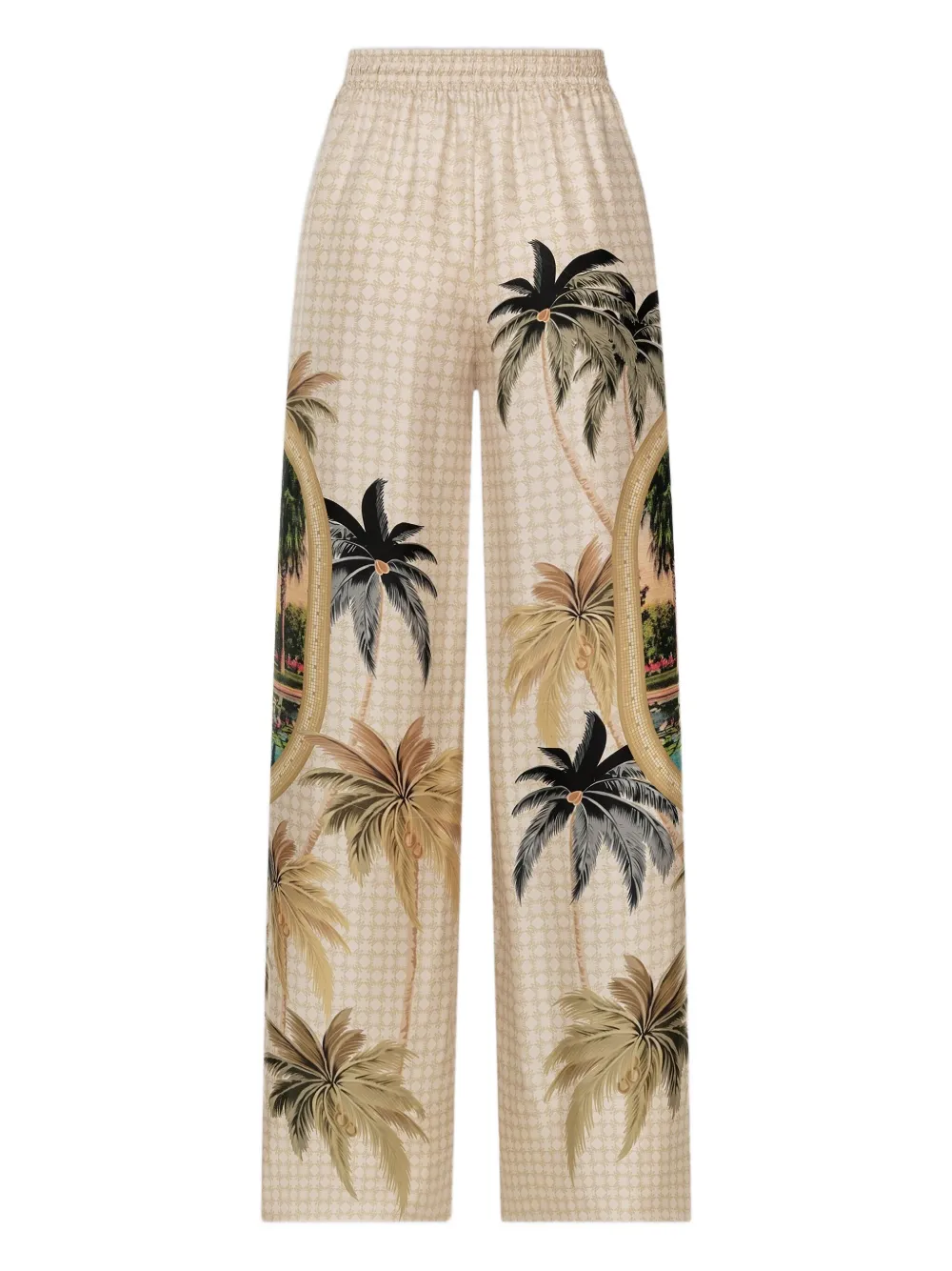 AMIRI Paradise broek met palmprint - Beige