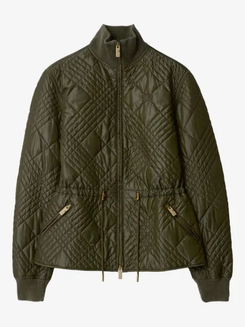 Burberry micro Check-stitch nylon wakerley jacket