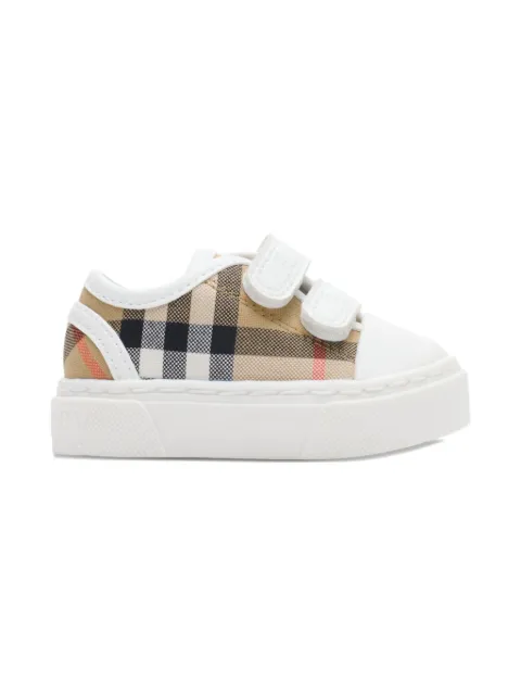 Burberry Kids touch-strap-fastening sneakers