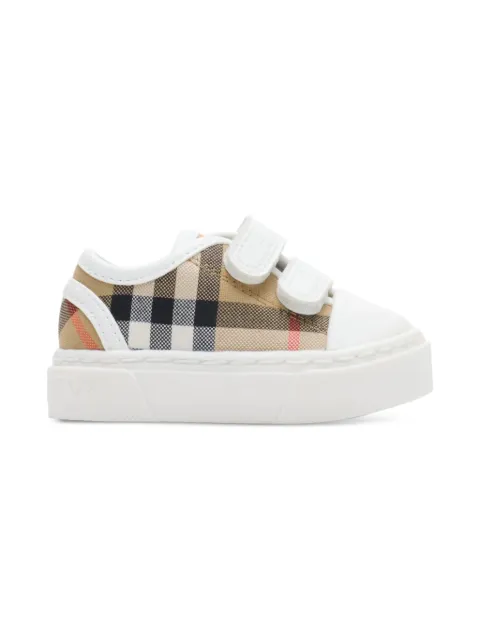 Burberry Kids touch-strap-fastening sneakers