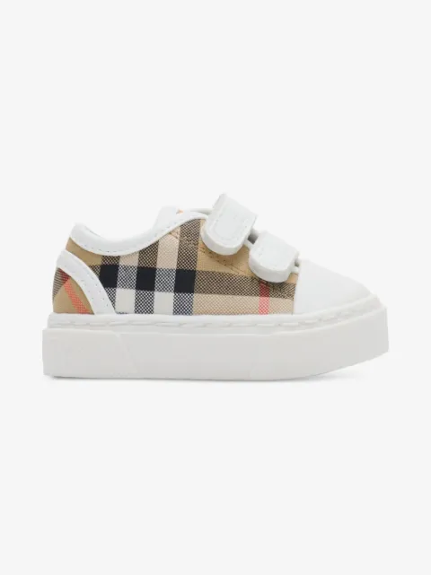 Burberry Kids 魔术贴开合运动鞋