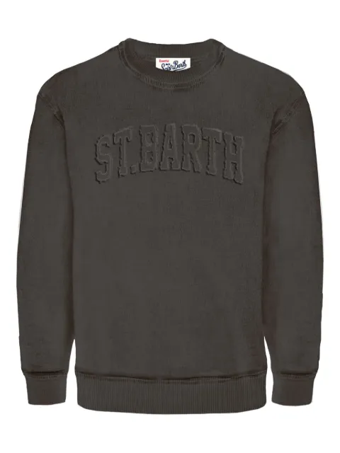 MC2 Saint Barth logo-embroidered long-sleeved sweatshirt