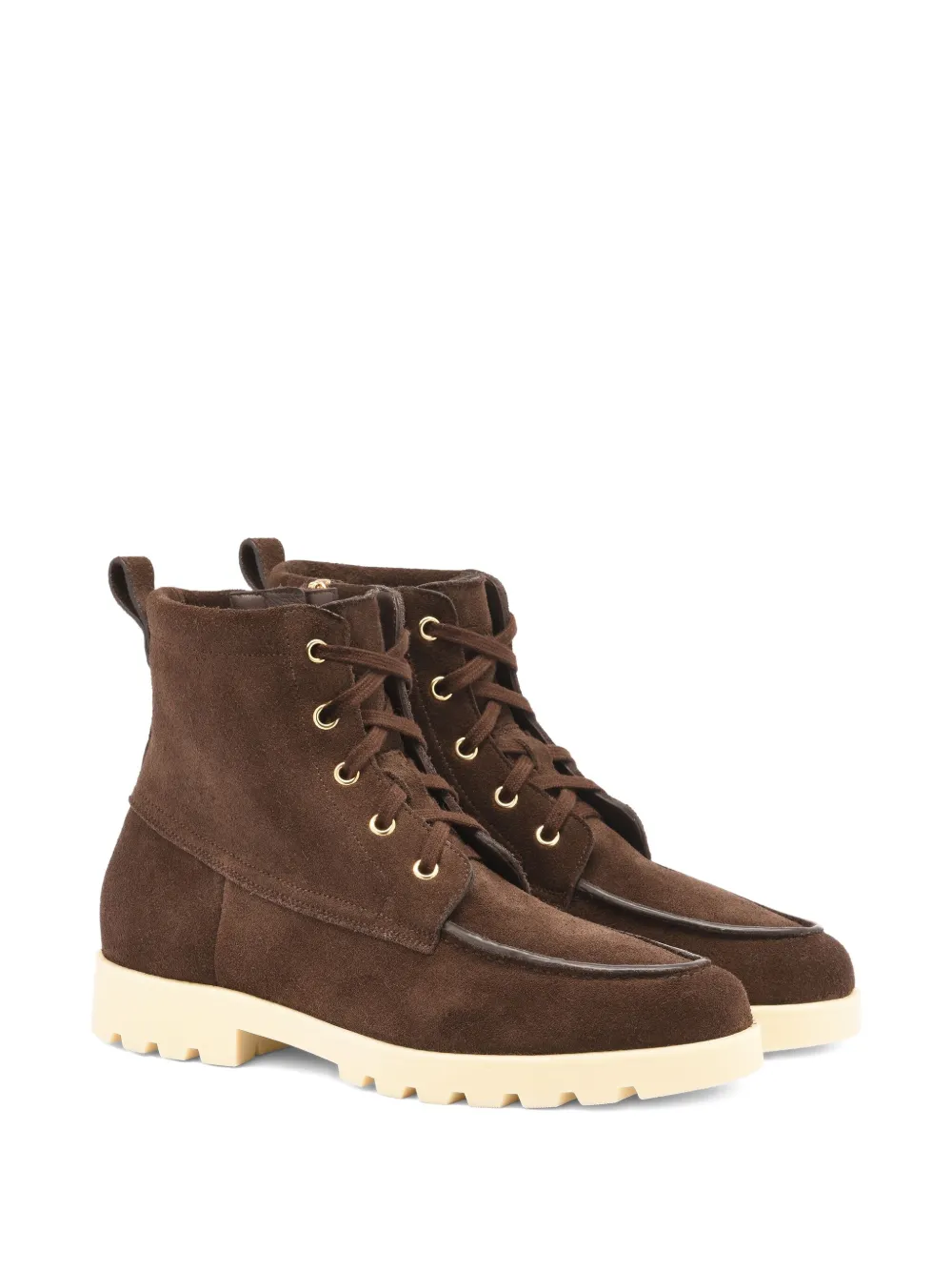 Santoni lace-up suede boots Bruin