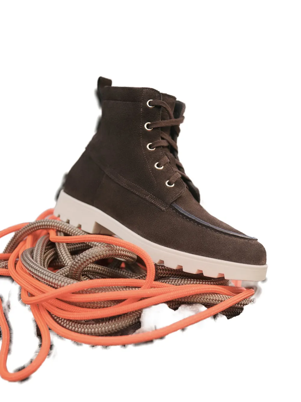 Santoni lace-up suede boots Bruin