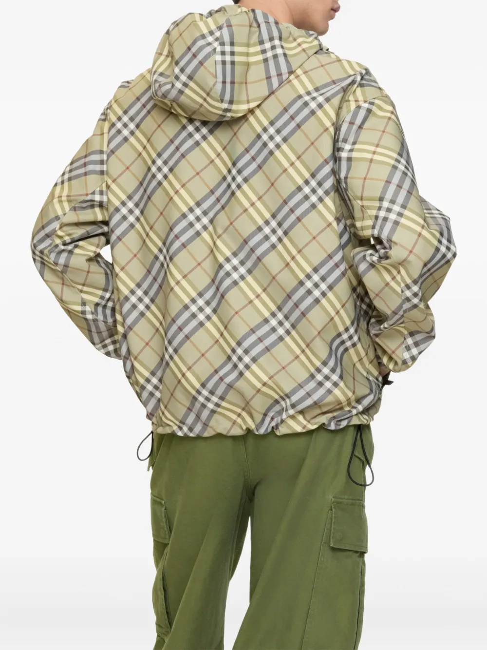 Burberry Geruit jack Groen