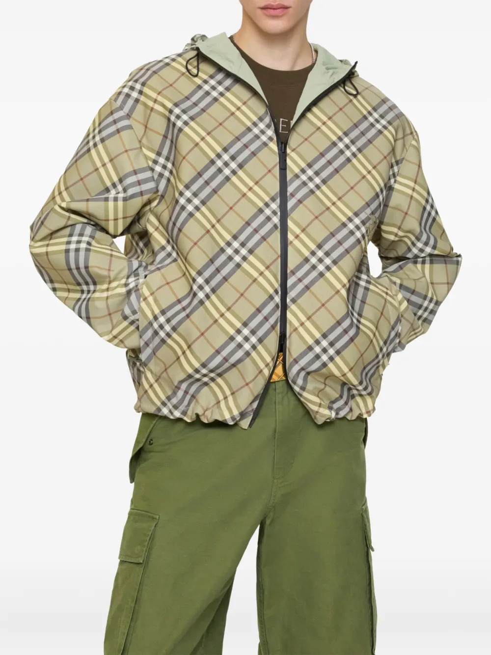 Burberry check-pattern hooded jacket | Hooded Jackets | Image 2